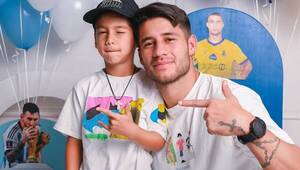 El hijo de Iván Torres festejó su cumple con la caras de sus ídolos peloteros
