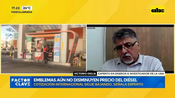 Video: Emblemas aún no disminuyen precio del diésel - Factor Clave - ABC Color