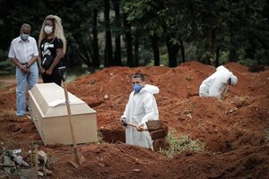 Covid: Brasil registró 328 muertes en una semana
