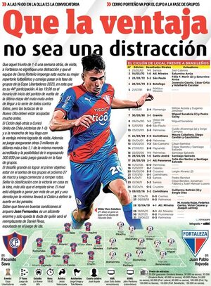 Que la ventaja no sea una distracción - Fútbol - ABC Color