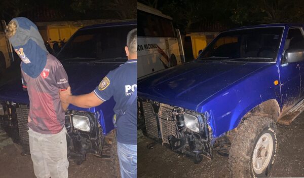 Recuperan camioneta robada y detienen al autor del hecho en Coronel Oviedo - Noticiero Paraguay