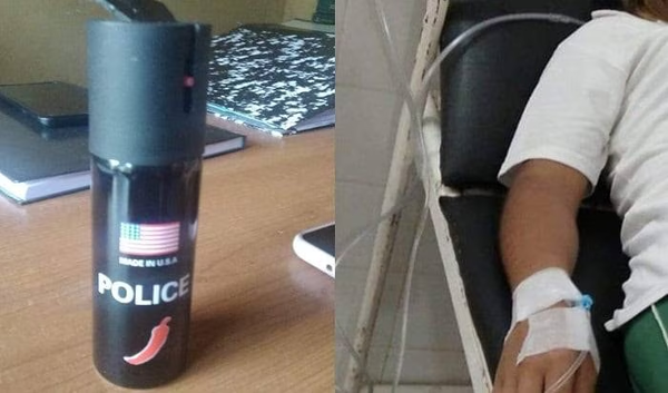Quiindy: estudiante llevó gas pimienta al colegio y causó daño a 6 compañeros