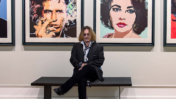 Johnny Depp inaugura una muestra de retratos de famosos