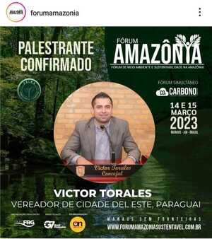 Concejal Torales, panelista en foro internacional sobre medioambiente - La Clave