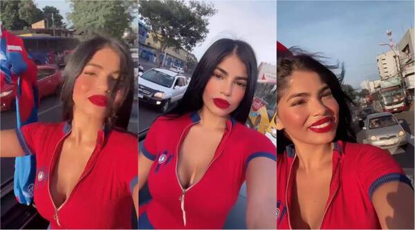 [VIDEO] Princesita de Miss Bombonazo paralizó el tránsito con su look cerrista
