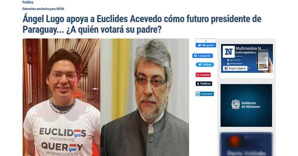 La Nación / “Mi padre jamás apoyaría a un traidor como Efraín Alegre”, afirma hijo de Lugo a medio porteño