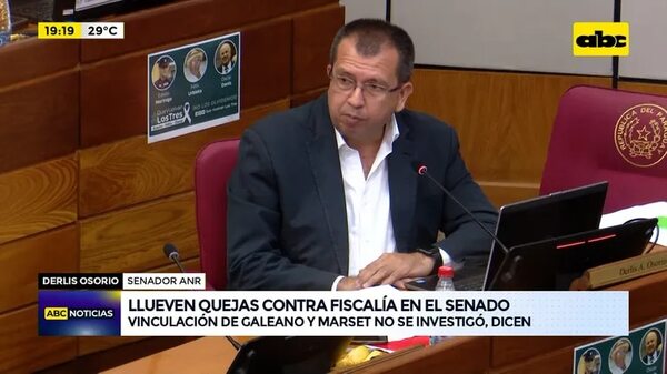 Video: Llueven quejas contra fiscalía en el Senado - ABC Noticias - ABC Color