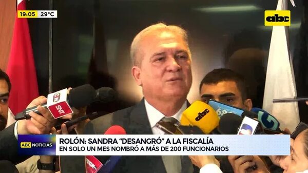 Rolón: Sandra ‘‘desangró’’ a la fiscalía - ABC Noticias - ABC Color