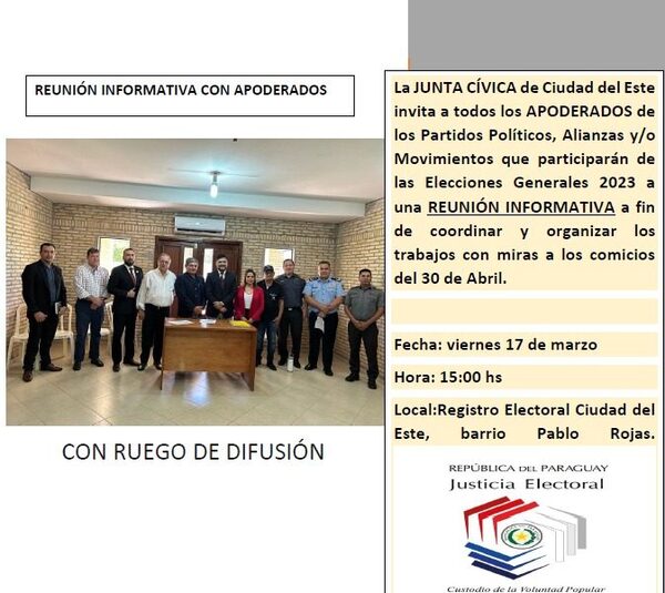 Junta Cívica coordinará tareas con miras a elecciones