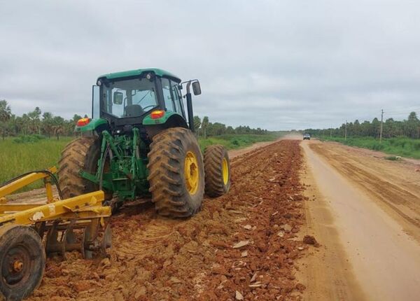 Reconstrucción de la ruta Pozo Colorado – Concepción con 88% de avance pese a las lluvias - .::Agencia IP::.