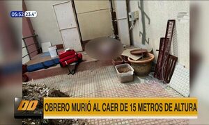 Obrero murió tras caer de 15 metros de altura | Telefuturo