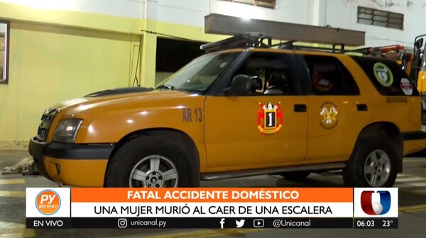 Mujer de 60 años muere luego de caer de una escalera - Unicanal