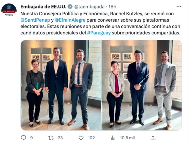 EE.UU. interesado en plataforma electoral de Alegre y Peña - El Trueno