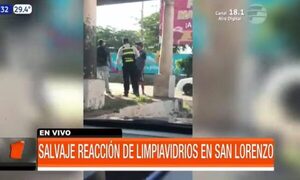 Salvaje reacción de limpiavidrios en San Lorenzo | Telefuturo