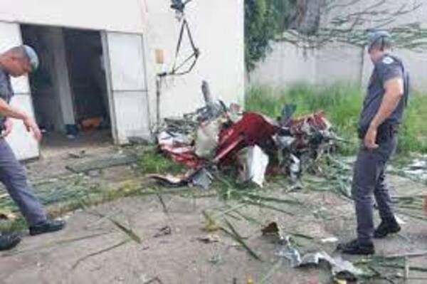 Helicóptero se estrella en Sao Paulo, hay cuatro muertos