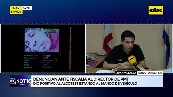 Video: Denuncian ante fiscalía al director de PMT - ABC Noticias - ABC Color