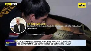 Video: Colegio de Escribanos sobre autos clonados - ABC Noticias - ABC Color