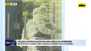 Video: Urgen contratación de más médicos forenses  - ABC Noticias - ABC Color