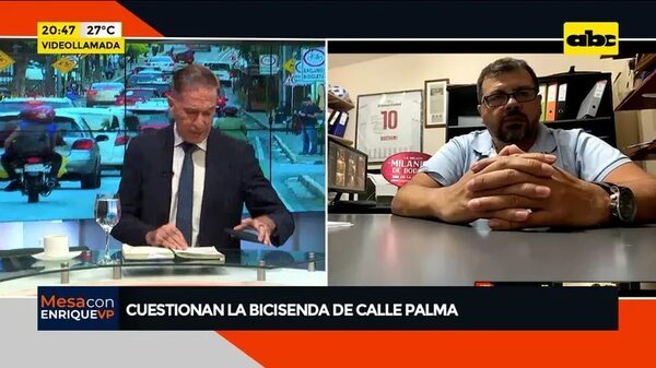 Video: Cuestionan la bicisenda de calle Palma - Mesa de Periodistas - ABC Color