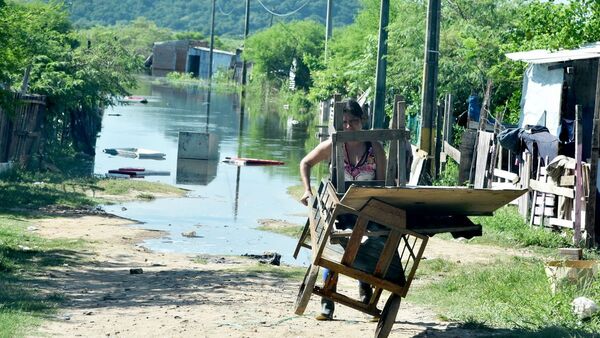 Río Paraguay está a 50 cm de su nivel crítico y suman damnificados