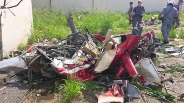 Tragedia en Brasil: cayó un helicóptero en San Pablo y murieron cuatro personas