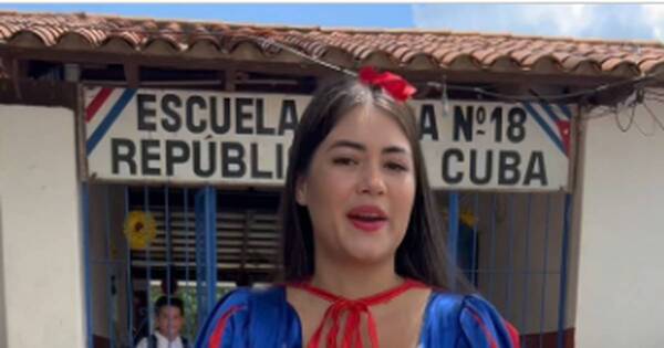 La Nación / ¡Tierno gesto! Laurys se convirtió en Blancanieves para ayudar a niños de primaria