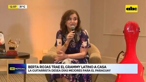 Video: Berta Rojas trae el Grammy Latino a casa - ABC Noticias - ABC Color