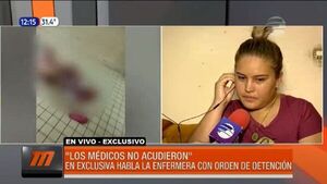 Detienen a enfermera del caso de Itauguá: "Corrí para pedir ayuda a los médicos"