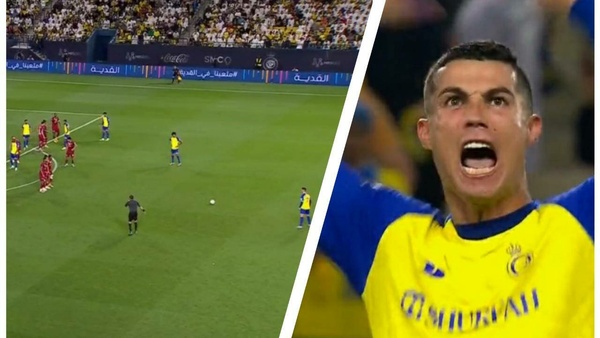 [VIDEO] ¡Mirá cómo fue el primer gol de tiro libre de Cristiano Ronaldo en el Al-Nassr!