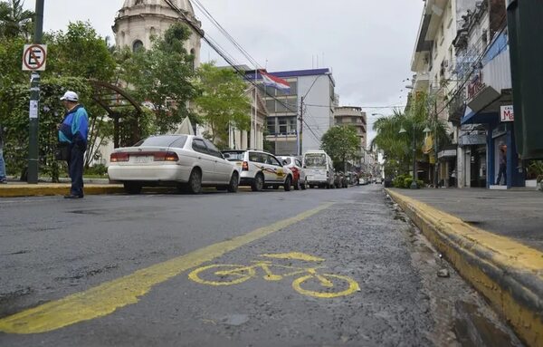 Conocé la misteriosa historia de la primera bicisenda sobre calle Palma en 2014 - Nacionales - ABC Color