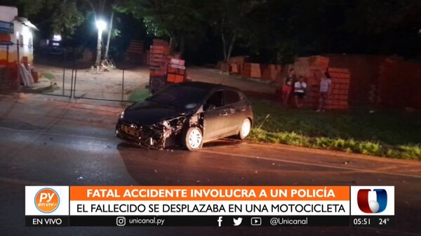 Oficial de Policía protagoniza accidente fatal - Unicanal