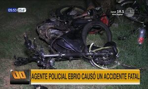Agente policial ebrio causó un accidente fatal en Luque | Telefuturo