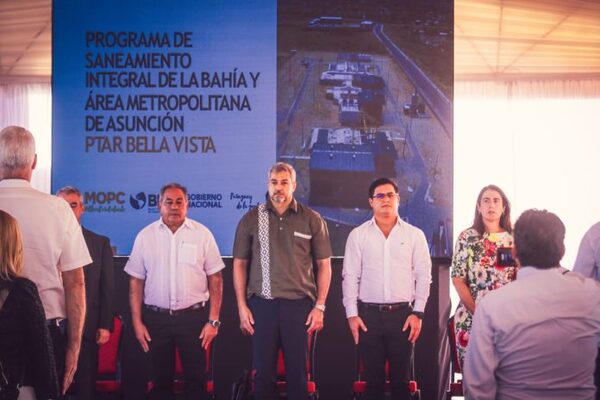 Gobierno inauguró la segunda planta de tratamiento de aguas residuales de Asunción - El Trueno