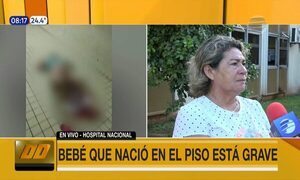 Bebé que nació en el piso está grave | Telefuturo