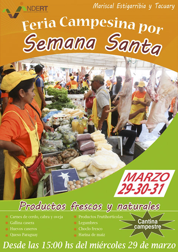 Indert anuncia feria de productores para Semana Santa - .::Agencia IP::.