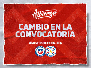 Cambio en la nómina de convocados para enfrentar a Chile - APF