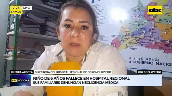 Video: niño de 6 años fallece en Hospital Regional - ABC Noticias - ABC Color