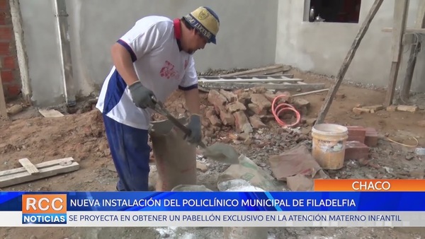 Proceden a la construcción de una nueva instalación del Policlínico Municipal de Filadelfia