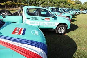ANDE incorpora a su flota, 23 vehículos 100% eléctricos » San Lorenzo PY