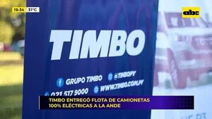 Video: Timbo entregó flota de camionetas 100% eléctricas a la ANDE - Mundo empresarial - ABC Color