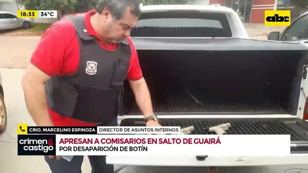Video: Detienen a comisarios en Saltos del Guairá - Crimen y castigo - ABC Color