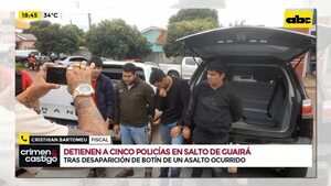 Video: Detienen a cinco policías en Salto de Guairá - Crimen y castigo - ABC Color