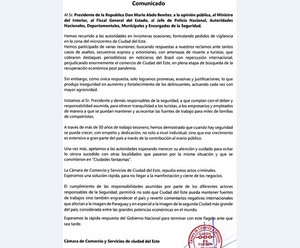 Cámara de Comercio de CDE apela a las autoridades a tomar medidas urgentes ante creciente inseguridad en microcentro esteño | DIARIO PRIMERA PLANA