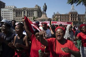 Más de 550 detenidos en protesta nacional contra el Gobierno en Sudáfrica - Mundo - ABC Color