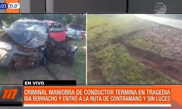 Criminal maniobra de conductor termina en tragedia | Telefuturo