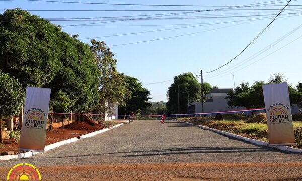 Municipalidad de CDE inaugura empedrados que benefician a fracciones interconectadas – Diario TNPRESS