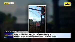 Video: Electricista muere en caída de altura - ABC Noticias - ABC Color