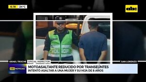Video: Motoasaltante reducido por transeúntes - ABC Noticias - ABC Color