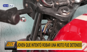 Joven intentó robar una moto y fue detenido en Luque | Telefuturo