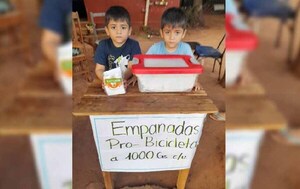 Gemelos de 5 años venden empanadas para poder comprarse para sus bicicletas en Coronel Oviedo – Prensa 5